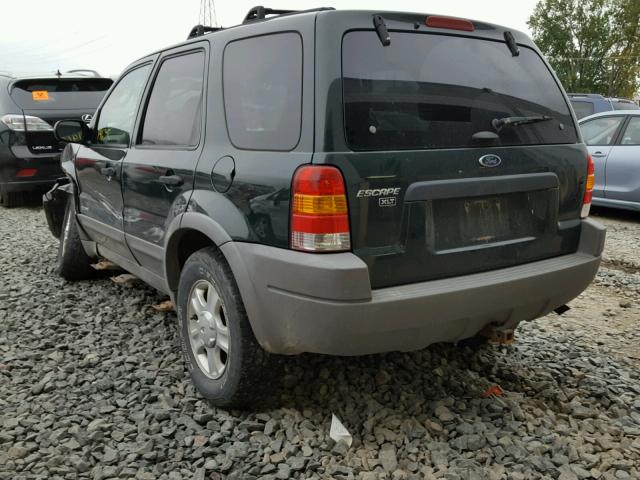 1FMYU04121KA37420 - 2001 FORD ESCAPE XLT GREEN photo 3