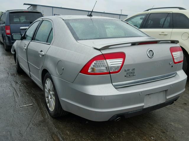 3MEHM08128R636210 - 2008 MERCURY MILAN SILVER photo 3