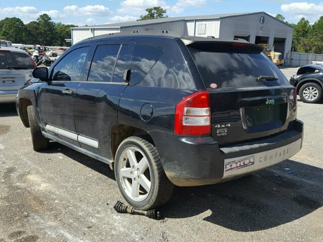 1J8FF57W47D144405 - 2007 JEEP COMPASS LI BLACK photo 3