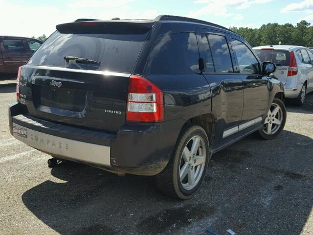 1J8FF57W47D144405 - 2007 JEEP COMPASS LI BLACK photo 4