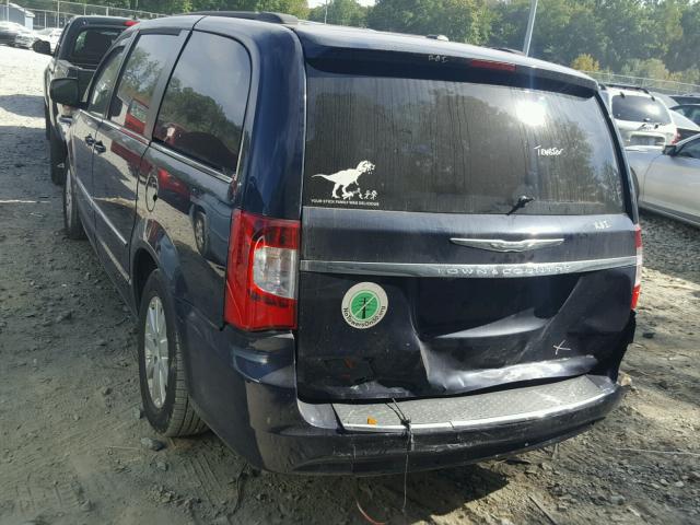 2C4RC1BG6DR667794 - 2013 CHRYSLER TOWN & COU BLUE photo 3