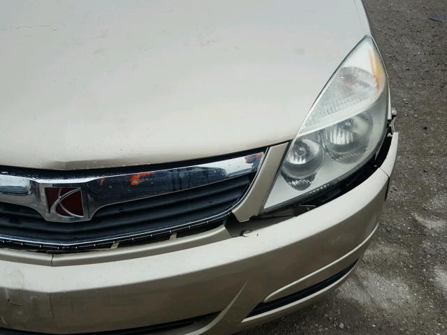 1G8ZS57N27F215266 - 2007 SATURN AURA TAN photo 9