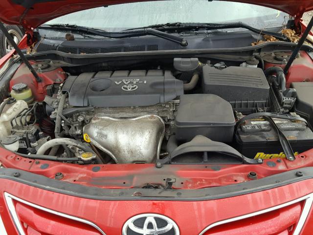 4T4BF3EK6AR047466 - 2010 TOYOTA CAMRY BASE RED photo 7