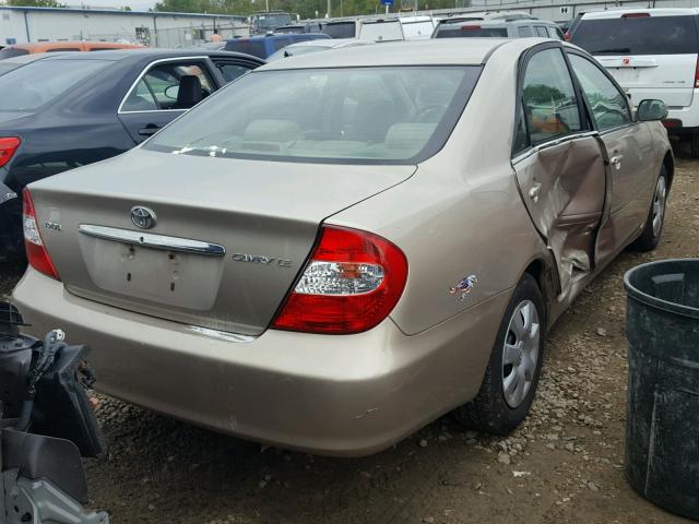 4T1BE32K14U882672 - 2004 TOYOTA CAMRY GOLD photo 4