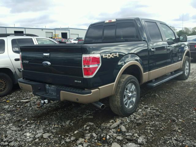 1FTFW1ET3CKE34133 - 2012 FORD F150 SUPER GREEN photo 4