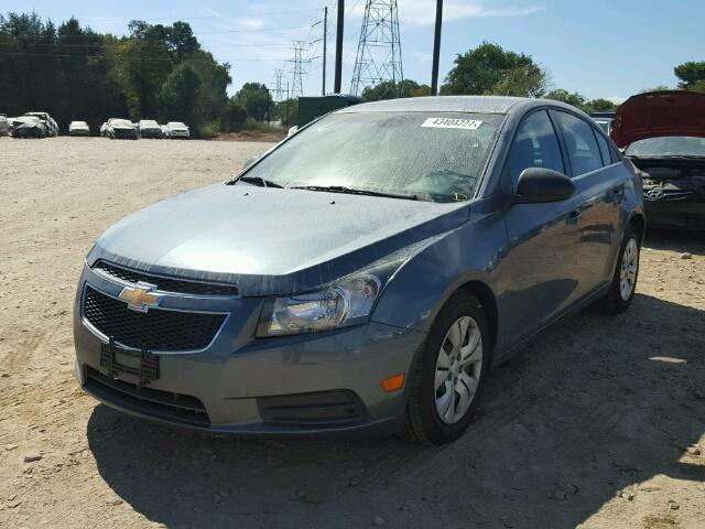 1G1PC5SH2C7209704 - 2012 CHEVROLET CRUZE LS BLUE photo 2