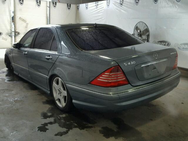 WDBNG70J75A448254 - 2005 MERCEDES-BENZ S430 GRAY photo 3