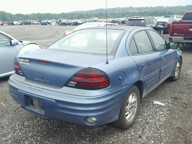 1G2NE52E9XM723074 - 1999 PONTIAC GRAND AM S BLUE photo 4