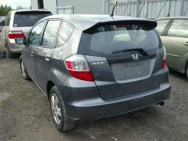 LUCGE8H58E3003048 - 2014 HONDA FIT LX GRAY photo 3