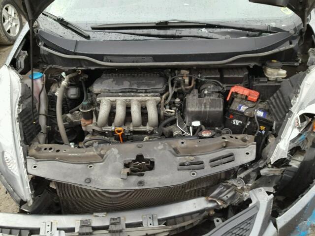 LUCGE8H58E3003048 - 2014 HONDA FIT LX GRAY photo 7