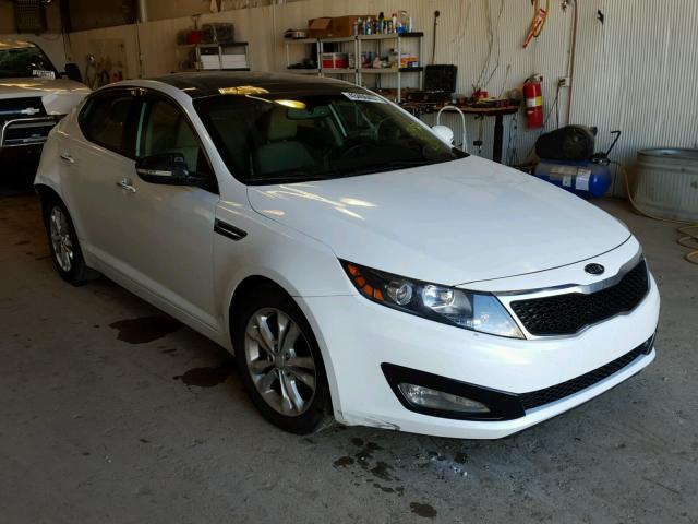 5XXGN4A70CG034364 - 2012 KIA OPTIMA EX WHITE photo 1