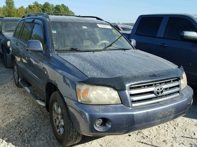 JTEDP21A840026945 - 2004 TOYOTA HIGHLANDER BLUE photo 1