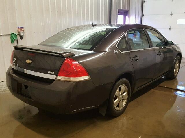 2G1WT58K089124977 - 2008 CHEVROLET IMPALA CHARCOAL photo 4