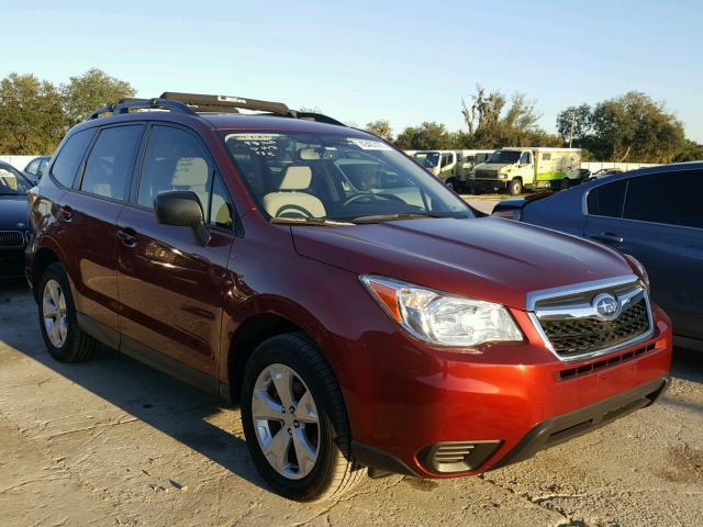 JF2SJABCXGH516530 - 2016 SUBARU FORESTER 2 MAROON photo 1