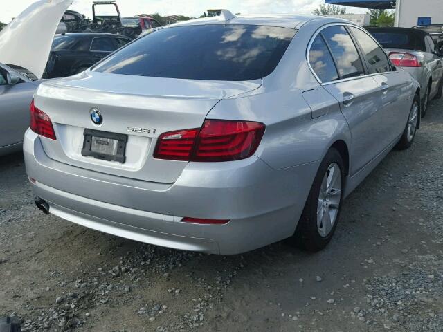 WBAXG5C58DD233828 - 2013 BMW 528 I GRAY photo 4