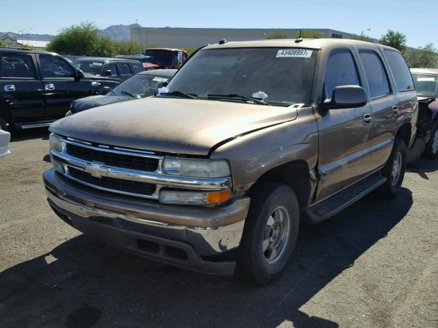 1GNEC13T14R182289 - 2004 CHEVROLET TAHOE C150 BROWN photo 2