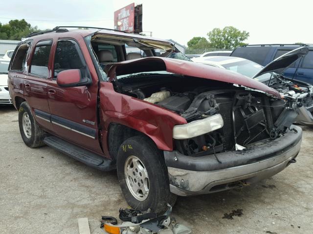 1GNEK13T71R179461 - 2001 CHEVROLET TAHOE K150 MAROON photo 1