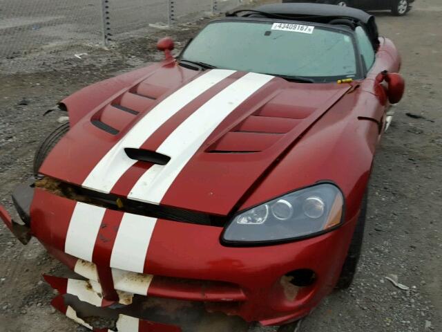 1B3JZ65Z48V200240 - 2008 DODGE VIPER SRT- RED photo 2