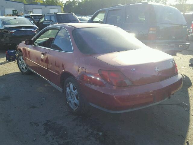 19UYA1258VL009163 - 1997 ACURA 2.2CL Կարմիր լուսանկար 3