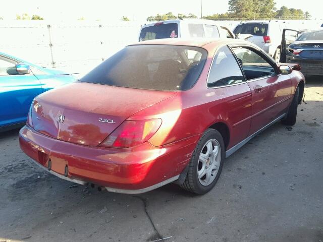 19UYA1258VL009163 - 1997 ACURA 2.2CL RED photo 4