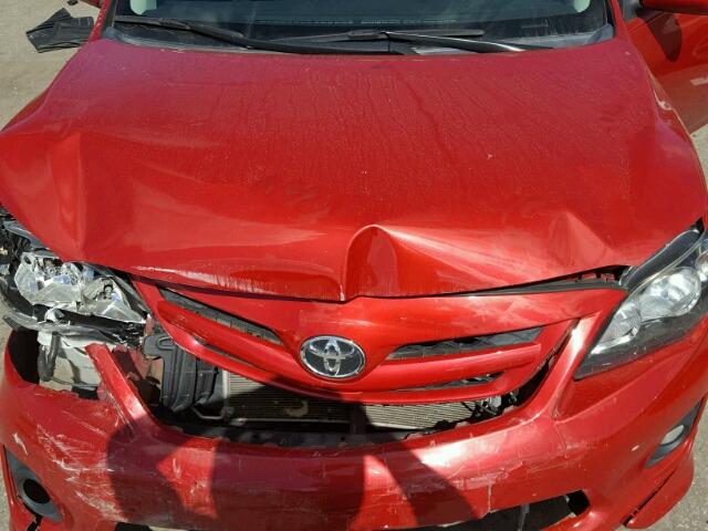 5YFBU4EE3DP181468 - 2013 TOYOTA COROLLA BA RED photo 7