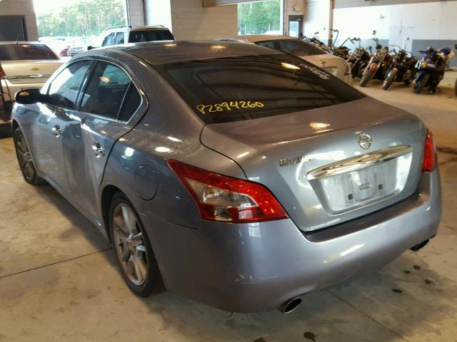 1N4AA5AP9BC801043 - 2011 NISSAN MAXIMA S BLUE photo 3