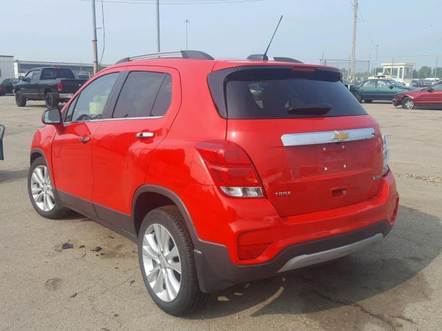 3GNCJMSB9JL290444 - 2018 CHEVROLET TRAX PREMI RED photo 3