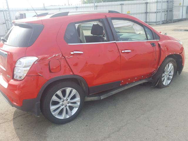 3GNCJMSB9JL290444 - 2018 CHEVROLET TRAX PREMI RED photo 9