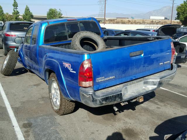 5TEUU42N66Z164755 - 2006 TOYOTA TACOMA ACC BLUE photo 3