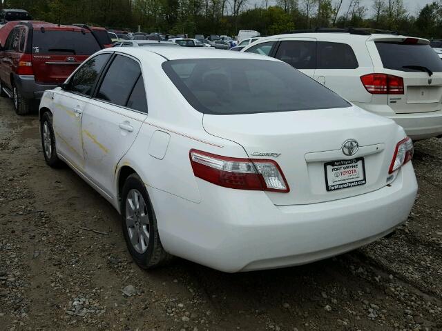 4T1BB46K89U106779 - 2009 TOYOTA CAMRY HYBR WHITE photo 3