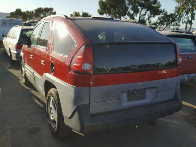 3G7DA03E51S502162 - 2001 PONTIAC AZTEK RED photo 3