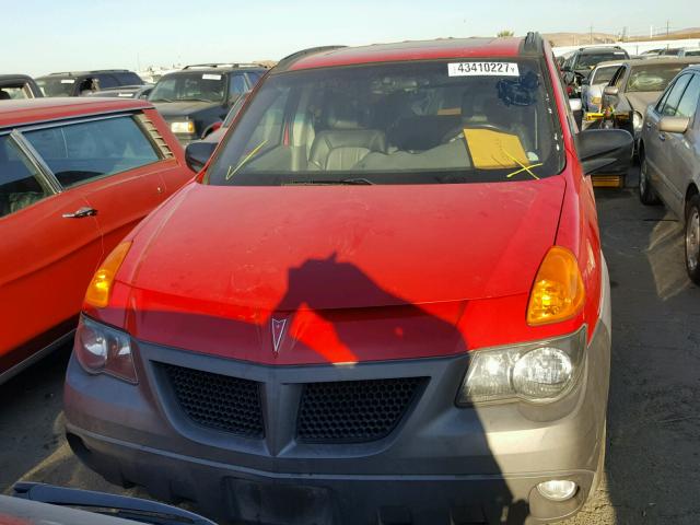 3G7DA03E51S502162 - 2001 PONTIAC AZTEK RED photo 9