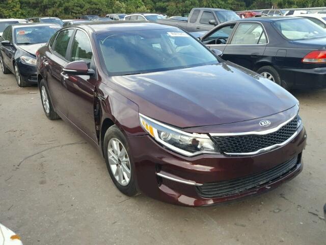 5XXGT4L36HG176158 - 2017 KIA OPTIMA LX BURGUNDY photo 1