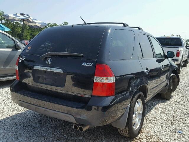 2HNYD18262H540884 - 2002 ACURA MDX BLACK photo 4