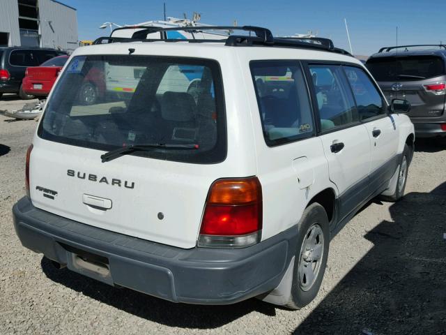 JF1SF6357WG768582 - 1998 SUBARU FORESTER L WHITE photo 4