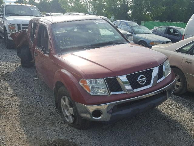 1N6AD07W37C421154 - 2007 NISSAN FRONTIER C RED photo 1