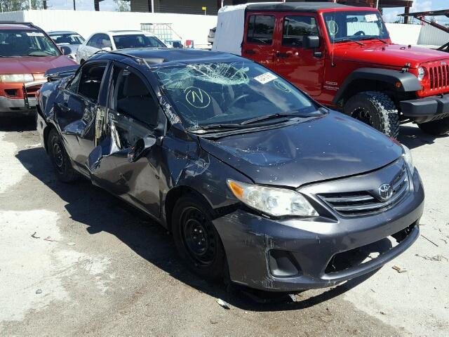 5YFBU4EE4DP161407 - 2013 TOYOTA COROLLA GRAY photo 1