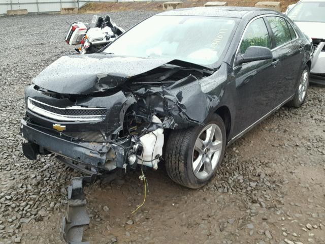 1G1ZC5E05AF282387 - 2010 CHEVROLET MALIBU BLACK photo 2