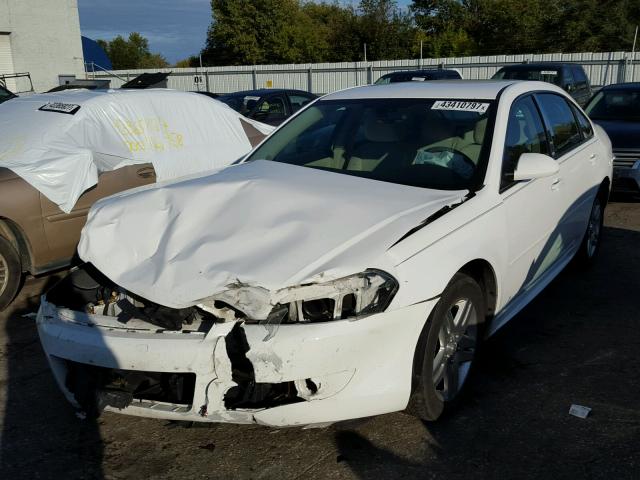 2G1WB5EK0A1247965 - 2010 CHEVROLET IMPALA WHITE photo 2