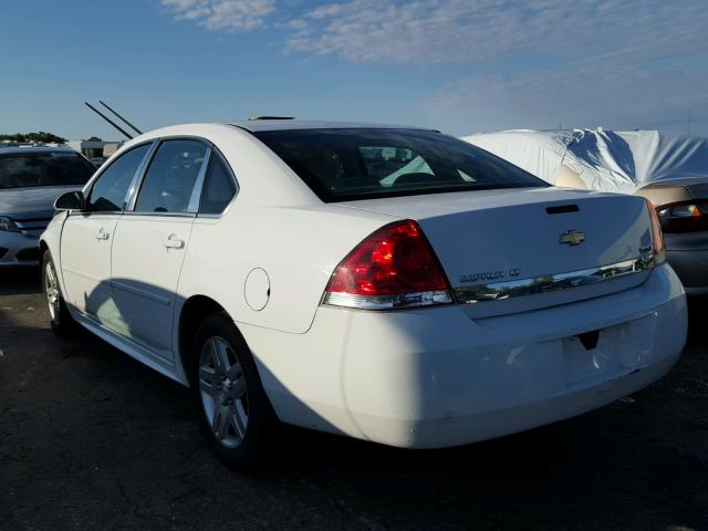 2G1WB5EK0A1247965 - 2010 CHEVROLET IMPALA WHITE photo 3