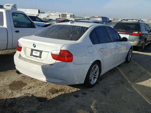 WBAVC53598FZ85440 - 2008 BMW 328 I SULE WHITE photo 4