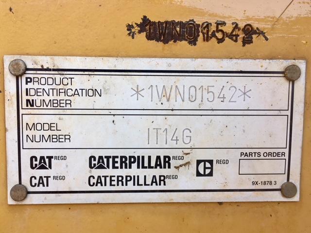 1WN01542 - 2001 CATERPILLAR IT14G YELLOW photo 10