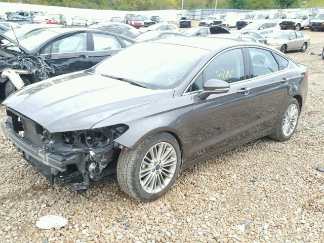 3FA6P0HD7GR122769 - 2016 FORD FUSION SE GRAY photo 2