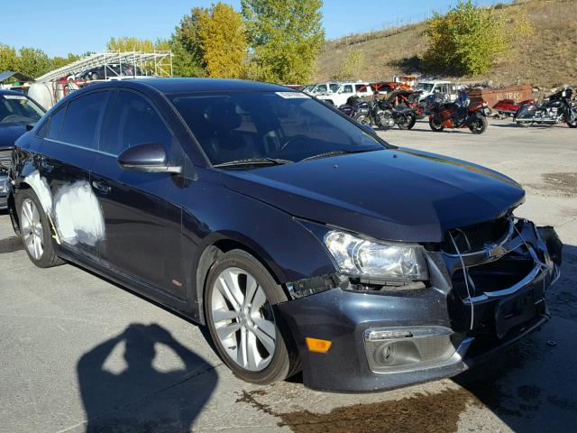 1G1PG5SB3F7256910 - 2015 CHEVROLET CRUZE LTZ BLUE photo 1