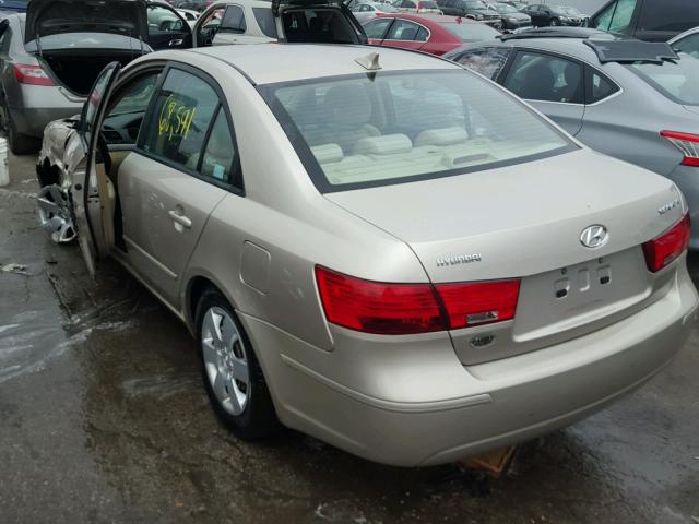 5NPET4AC4AH612056 - 2010 HYUNDAI SONATA GLS GOLD photo 3