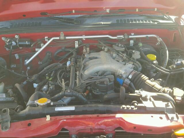 1N6ED26T44C413144 - 2004 NISSAN FRONTIER K RED photo 7