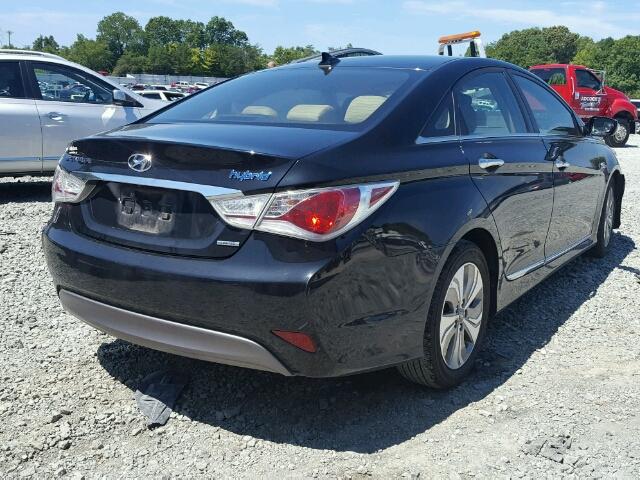 KMHEC4A43DA095042 - 2013 HYUNDAI SONATA HYB BLACK photo 4