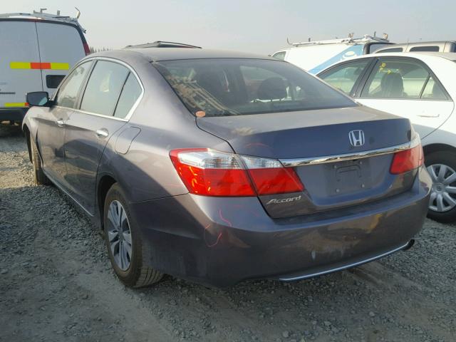 1HGCR2F35FA147113 - 2015 HONDA ACCORD LX GRAY photo 3