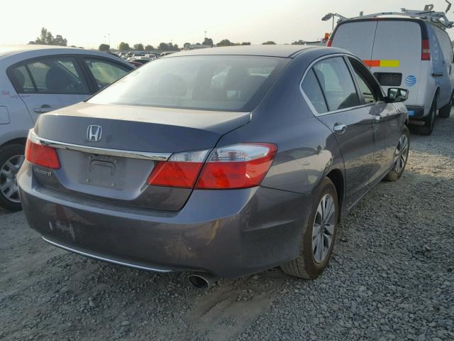 1HGCR2F35FA147113 - 2015 HONDA ACCORD LX GRAY photo 4