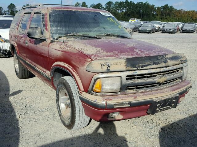 1GNCS13W3T2165103 - 1996 CHEVROLET BLAZER RED photo 1